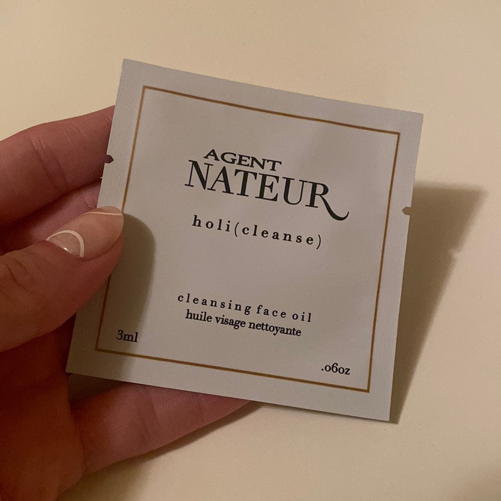 NWT Agent Nateur Holi (Cleanse) Cleansing Face Oil Sample 3ml .06 Oz